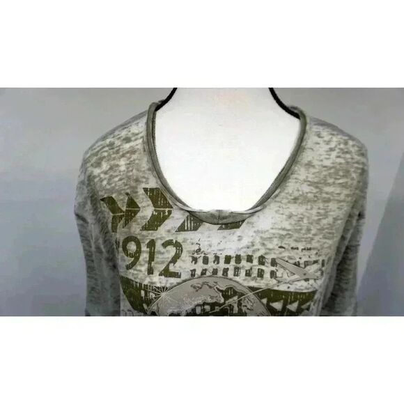 Universal Studios Sheer Graphic Tee - Grayish Green/Size L - Picture 2 of 15